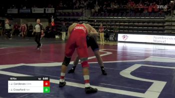 197 lbs Quarterfinal - Jacob Cardenas, Cornell vs John Crawford, Franklin & Marshall