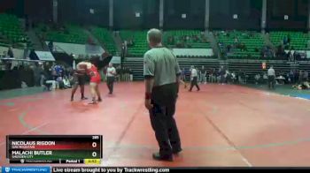 285 lbs Quarterfinal - MALACHI BUTLER, Gadsden City vs Nicolaus Rigdon, Oak Mountain