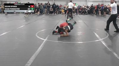 56 lbs Round 2 (6 Team) - Kolvin Sforza, Rising Kingz vs Kham Poindexter, Shamrock WC