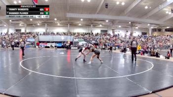 Girls 145 lbs Quarterfinal - Summer Flores, Riverdale High School vs Trinity Roberts, Heritage High School