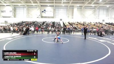 50 lbs Semifinal - Luke Holmes, Revolution Elite Wrestling vs Christian Bareiss, Proper-ly Trained