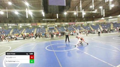 72 lbs Semifinal - Ava Luis, Bear Cave WC vs Scarlett Schirner, Arvada West