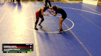 132 lbs Cons. Round 1 - Shereen Mehta, Danville Wrestling Club vs Alejandra Peralta, California