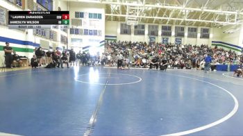 135 lbs Quarterfinal - Lauren Zaragoza, Brawley vs Jameslyn Wilson, Rancho Bernardo