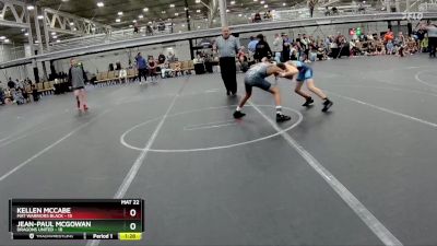 100 lbs Placement (4 Team) - Jean-Paul McGowan, Dragons United vs Kellen McCabe, Mat Warriors Black