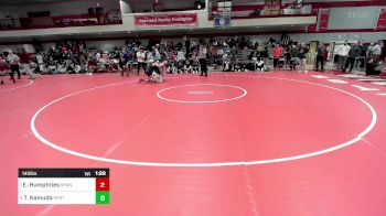 145 lbs Quarterfinal - Elliott Humphries, Minnechaug vs Trevor Kamuda, Pentucket