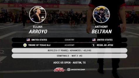 Elijah Arroyo vs Anthony Beltran 2024 ADCC Austin Open