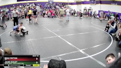 49 lbs Cons. Round 1 - Beau Patton, JET vs Jacen Bailey, White Knoll Youth Wrestling