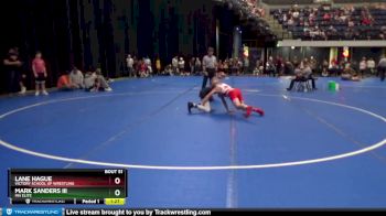 110 lbs Cons. Round 2 - Lane Hague, Victory School Of Wrestling vs Mark Sanders III, MN Elite