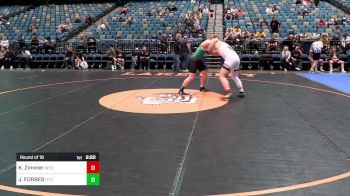 285 lbs Round Of 16 - Kevin Zimmer, Wyoming vs JACK FORBES, Utah Valley