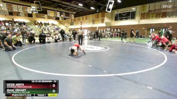 53 lbs Round 1 - Ozzie Aerts, Fallbrook Wrestling Club vs Isaac DeHart, Team Temecula /Pin Club