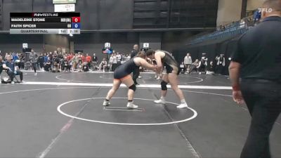 207 lbs Quarterfinal - Faith Spicer, Ottawa University vs Madeleine Stone, Baker University