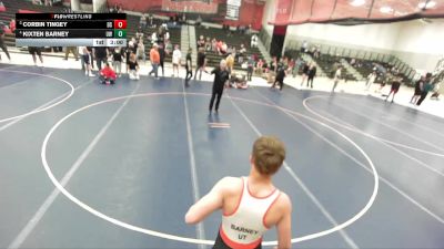138 lbs Quarterfinal - Corbin Tingey, Declo Stingers vs Kixten Barney, Uintah Wrestling