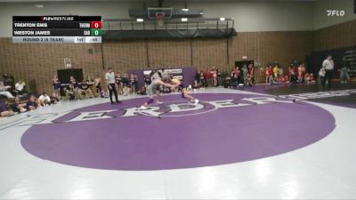 132 lbs Round 2 (6 Team) - Trenton Enis, Thermopolis Middle School vs Weston James, Saratoga Middle School