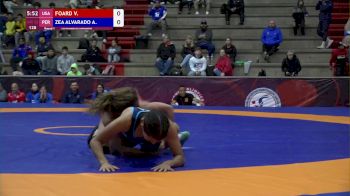 55 kg Round 1 - Virginia Foard, USA vs Angie Zea Alvarado, PER