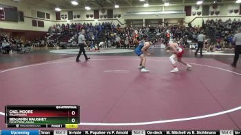 160 lbs Quarterfinal - Benjamin Haughey, Clear Creek-Amana vs Cael Moore, Williamsburg