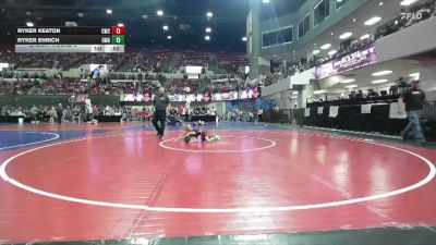 49 lbs Champ. Round 3 - Ryker Keaton, Conrad Wrestling Club vs Ryker Ehrich, Gladiator Wrestling Academy