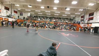 145 lbs Quarterfinal - Derek Hedges, Rocky Mountain Middle School vs Landric Hoffman, Lander Middle School