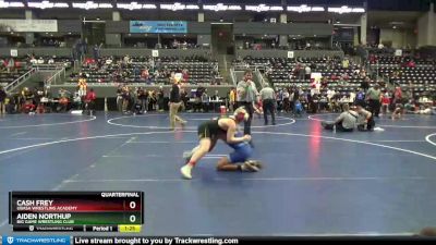 130 lbs Quarterfinal - Aiden Northup, Big Game Wrestling Club vs Cash Frey, Ubasa Wrestling Academy