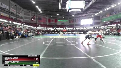 195 lbs Cons. Round 3 - Kayden Addis, Boise vs Reid Thurston, Boise