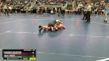 130 lbs Quarterfinal - Riley Watts, Siouxland Wrestling Academy vs Mandius Volentine, Powerhouse Wrestling Club