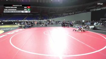 4A Boys 120 lbs Cons. Round 3 - Justin England, Crook County Boys vs Cael Stevenson, Sweet Home Boys