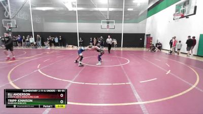 90-95 lbs Round 1 - Eli Anderson, Dakota Boyz Wrestling Club vs Tripp Kinnison, Basehor Bobcats