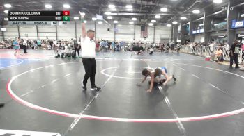 105 lbs Quarterfinal - Dominik Coleman, Team Lil SHUTTs - MS vs Nick Paeth, Woodshed Wrestling Club - MS