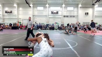 96 lbs Round 4 (10 Team) - Kaine Lewis, Bandits vs Micah Brown, Team Diamond Fish