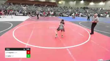 73 lbs Round Of 16 - Jeremiah Fragoso, Damonte Ranch Mustangs vs Zain Kelly, Top Fuelers