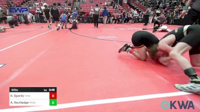 92 lbs Consolation - Kruse Sparks, Tonkawa Takedown Club vs Aleks Routledge, Prodigy NDT