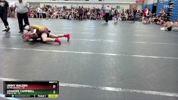 150 lbs Round 3 (6 Team) - Jimmy Walden, Glynn Coastal vs LeAndre Campbell, Eagles WC