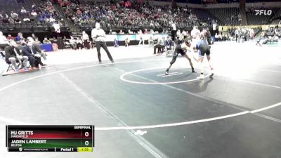 138 Class 3 lbs Semifinal - MJ Gritts, Marshfield vs Jaden Lambert, Belton