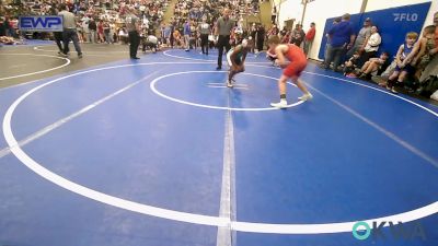 80 lbs Quarterfinal - Bryce Harlin, Muskogee Rougher Youth Wrestling vs Trenton Hall, Claremore Wrestling Club