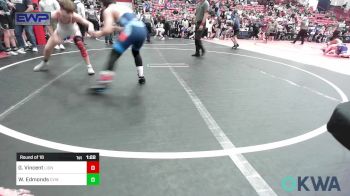 110 lbs Round Of 16 - Gage Vincent, Lions Wrestling Academy vs Wyatt Edmonds, Caney Valley Wrestling