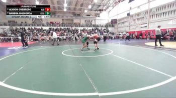 155 lbs Champ. Round 2 - Alyson Guerrero, California (San Ramon) vs Barbra Shenouda, Castro Valley