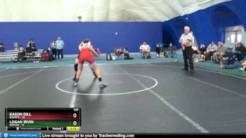 120 lbs Round 6 (10 Team) - Logan Irvin, Gotcha vs Kason Dill, Bandits