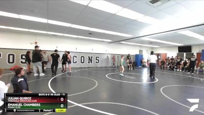 71 lbs 1st Place Match - Emanuel Chambers, Poway Elite vs Julian Quiroz, Threshold Wrestling Club