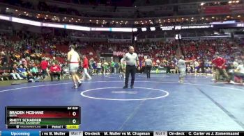 2A-220 lbs Champ. Round 2 - Rhett Schaefer, Assumption, Davenport vs Braden McShane, NH/TV