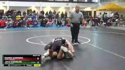 157 lbs 5th Place Match - Ramiro Guerrero, Olivet College vs Jayce Kuehnlein, Alma College
