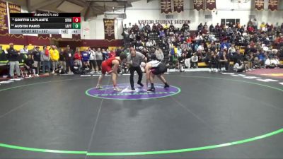 157 lbs 5th Place Match - Austin Paris, Layton vs Griffin Laplante, St Francis