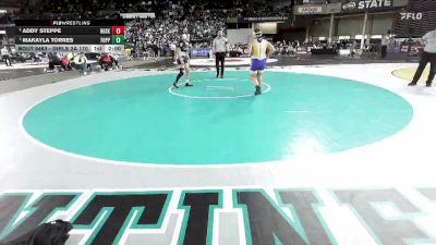 Girls 2A 170 lbs Semifinal - Makayla Torres, Toppenish (Girls) vs Addy Steppe, Rogers (Spokane) (Girls)