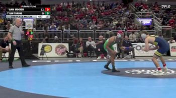 132 lbs 3rd Place Match - Sam Mosier, Delta vs Tylin Thrine, New Castle