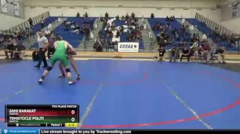 157 lbs 7th Place Match - Temistocle Politi, Shasta vs Sami Barakat, Cuesta