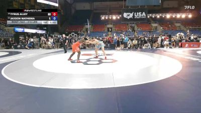 215 lbs Champ. Rd Of 32 - Tyrus Alley, MO vs Jaxson Mathenia, IL