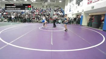 Girls 155 lbs Champ. Round 1 - Nadia Perez, Everett Alvarez Girls vs Angelinah De Leon, Santa Clara Girls