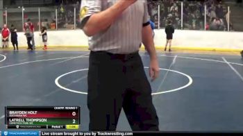 110 lbs Champ. Round 1 - Latrell Thompson, Comstock Park WC vs Brayden Holt, Buchanan WC