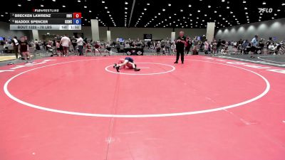 78 lbs Cons. Semis - Brecken Lawrenz, Herington Wrestling Club vs Maddix Spencer, Keystone Kids Wrestling Club
