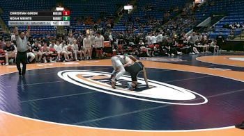 120 lbs Quarterfinals (8 Team) - Noah Meints, Mahomet (M.-Seymour) vs Christian Giron, Wheeling