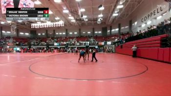 185 lbs Cons. Round 3 - Brajae` Benton, Irving Nimitz vs Victoria Brown, Lancaster